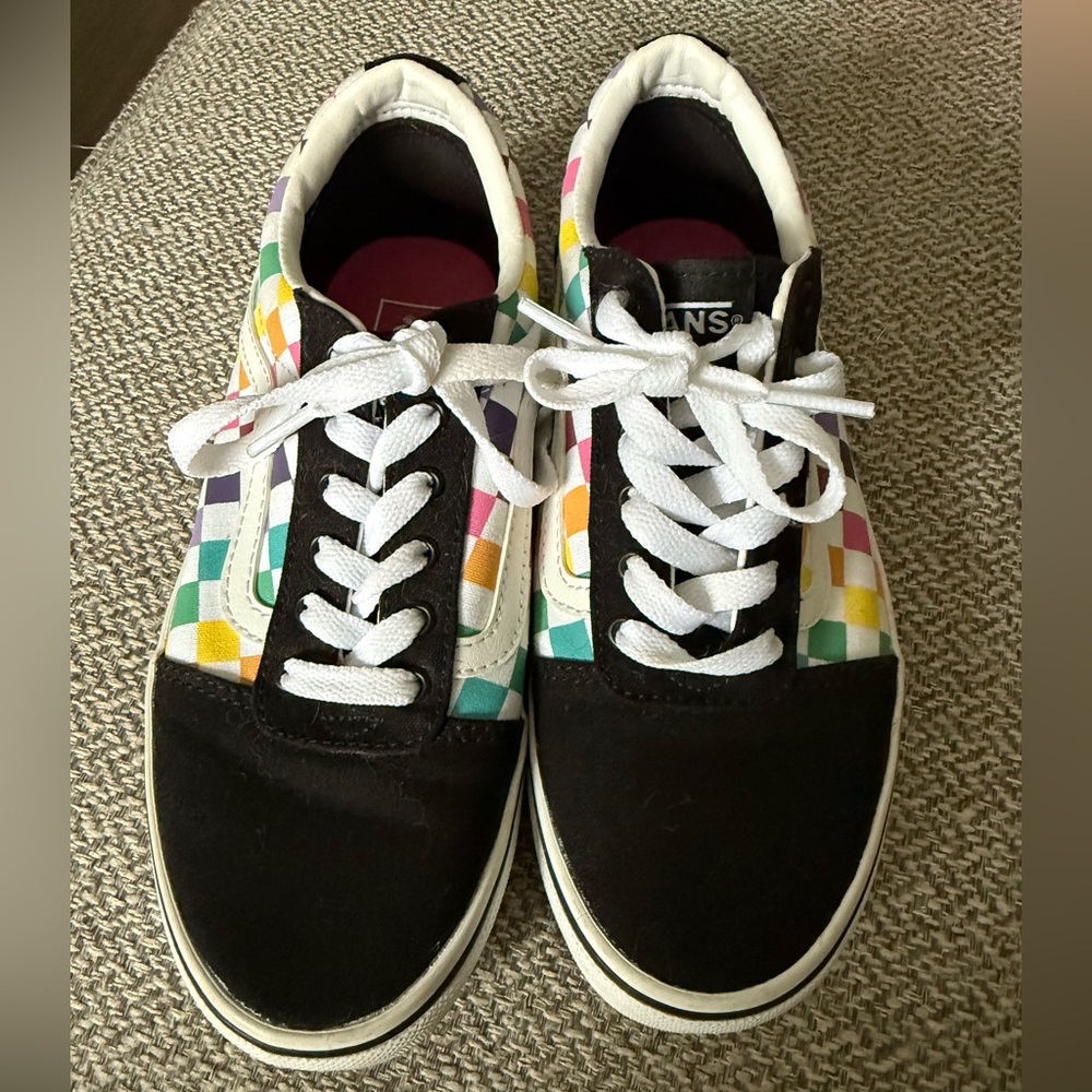 Vans Colorful Checkered Lace-Up Shoes